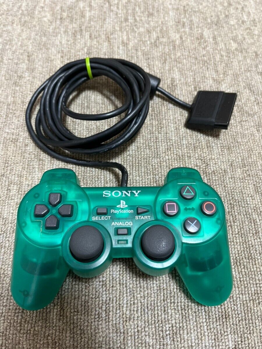 Playstation2 Dual Shock2 Emerald Green clear Sony PS2 Japan Playstation2 Dual Shock2 Emerald Green clear Sony PS2 Japan