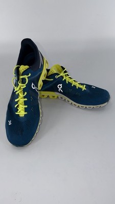 On Running Cloudflow Running Shoes Men s Size 10 Blue/Volt Swiss Engineering