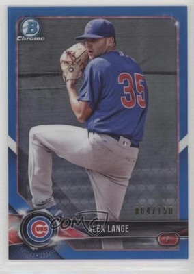 2018 Bowman Chrome Prospects Blue Refractor 84/150 Alex Lange #BCP54 4l3