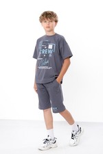 Set boys   Printed T-Shirt  Shorts, Casual Summer Outfit, , Summer, Nosi ...