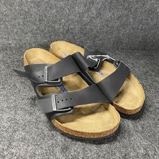 BIRKENSTOCK Arizona Soft Footbed Oiled Leather Men's Size 12 Black