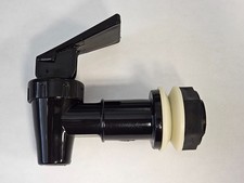 NEW Spigot Black Beverage Dispenser Plastic 3/4" Faucet Spout Tap Bucket Bottle