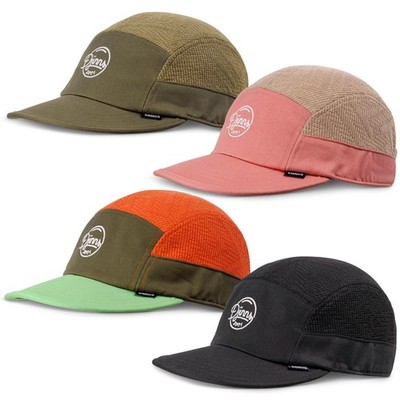 Djinns 5 Panel Soft Flat Cap Summer Knit Basecap Kappe Logo Stickerei Zugband 