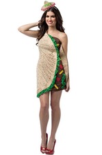 Brand New Funny Foodies Taco Dress Up Adult Costume