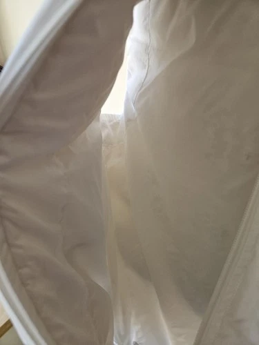 Vintage Nike Allure Down Puffer Vest Women’s XL White Cream Y2K Gilet Hooded image 18