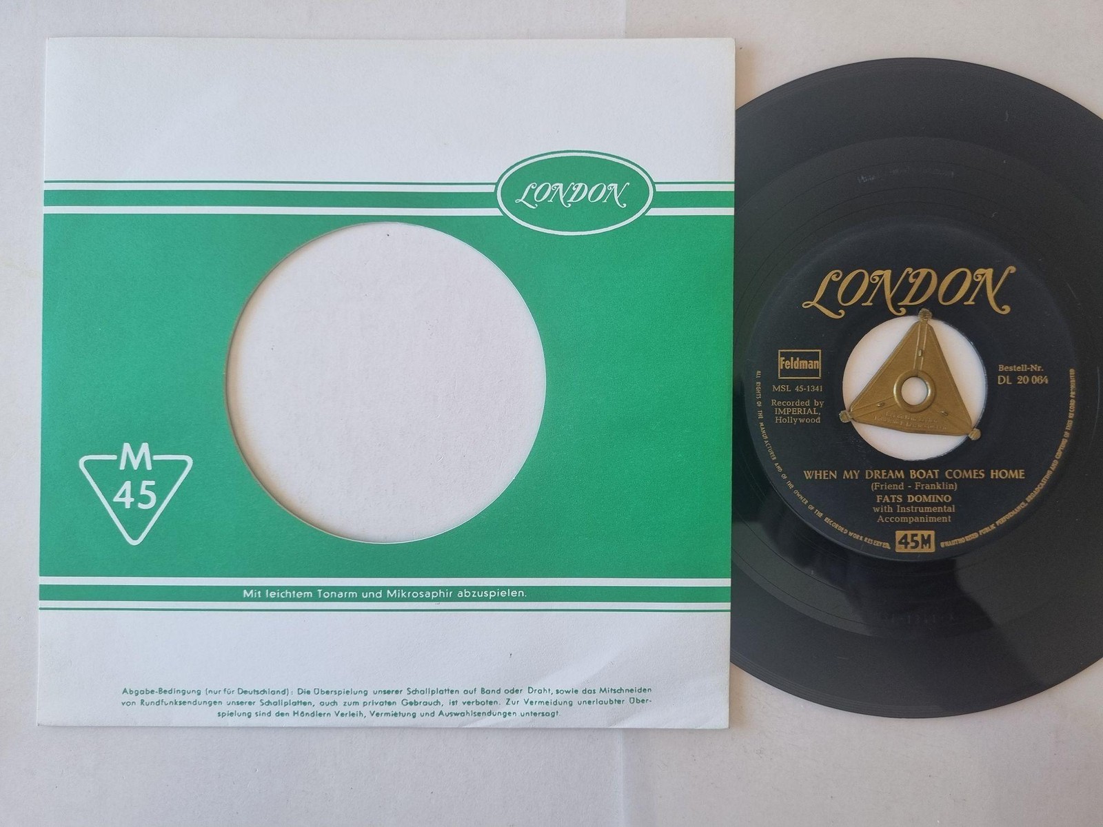 Fats Domino - When My Dream Boat Comes Home 7'' Vinyl Germany