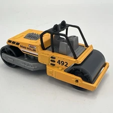 Matchbox Road Roller 2000 492 62607 Orange and Gray