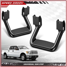 2pcs Aluminum Side Steps For Chevy Gmc Dodge Ford Pickup Trucks Suvs Black 2pcs Aluminum Side Steps For Chevy Gmc Dodge Ford Pickup Trucks Suvs Black