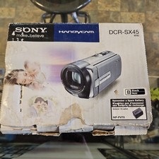 Sony Handycam DCR-SX45 Blue in box works