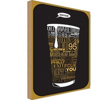 Holzschild 18X12 Cm Shotgun Dosenstechen Bier Essen Trinken Deko Geschenk Holz S
