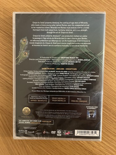 Cirque Du Soleil - Amaluna / Ama Luna -Brand New DVD - Foto 2 di 2