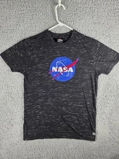 Southpole NASA Shirt Mens Large Black Speckle Space Shuttle Explorer Graphic Tee