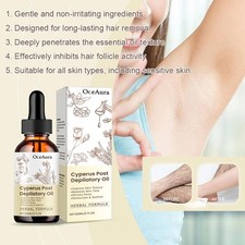 Cyperus Post Depilatory Oil 60ml Natural Hair Removal Slow Hair Regrowth C0S3