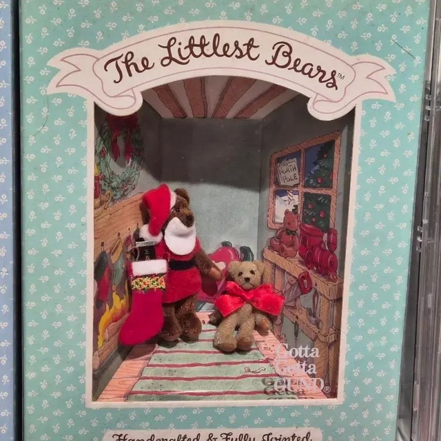 Vintage Santa Bear Plush Toy 1990s