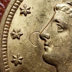 1906 G$2.50 Liberty Gold Quarter Eagle - Mint Error Stk Thru Wire -AU/UNC- G4879