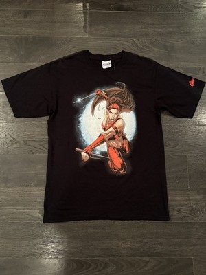 2004 Marvel Comics Elektra Size Small Graphitti Tshirt
