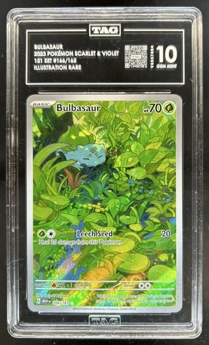2023 Pokemon SV 151 Bulbasaur #166/165 TAG 10