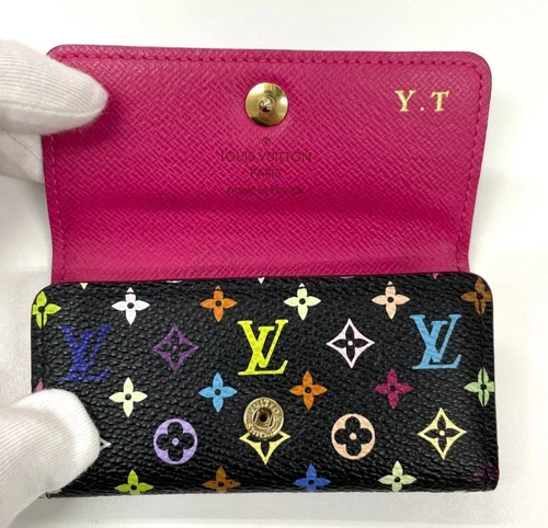 本物 ルイ ヴィトン M93732 マルチカラー マルチクル 4キーケース ブラック LV F/S - 画像7/13