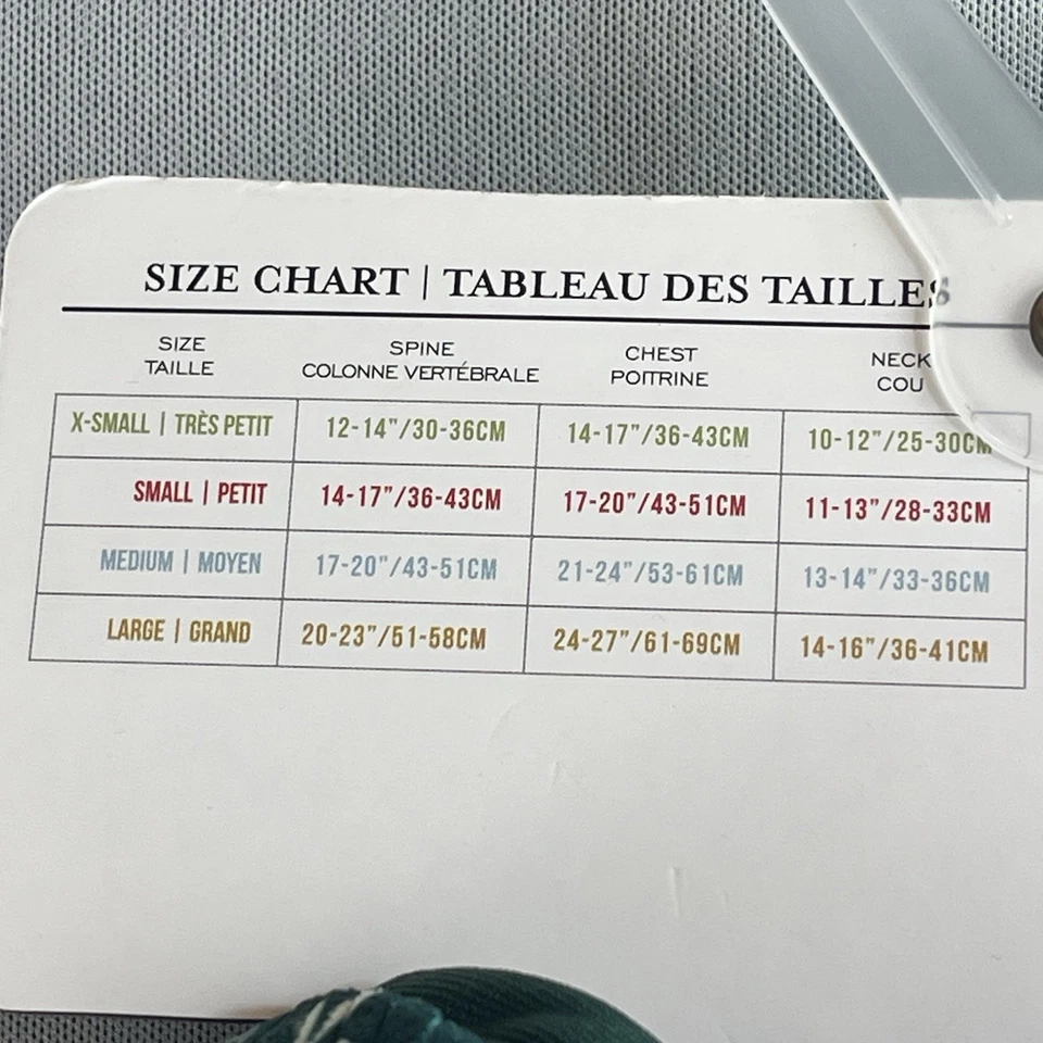 Harry Barker Perro Vacaciones Floral Verde Rojo Pana Invierno Abrigo Chaqueta Mediano Foto 4 de 4