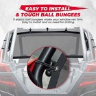 UTV Rear Window Net with Straps Car Accessories Thickened Sun Protection Net