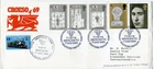 1969 INVESTITURE GREAT BRITAIN QE2 CROESO '69 ILLUS. FDC TALYLLYN SPECIAL PMKS