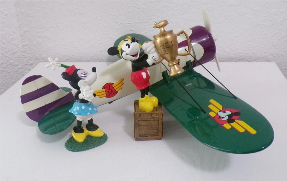 MICKEY MOUSE DISNEY FIRST PLACE DIECAST AIRPLANE BANK BY ERTL #27038 NIB - Image 3 of 4