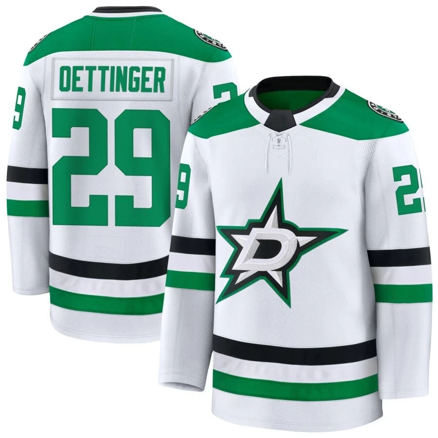 Custom Men's #29 Oettinger White / Kelly Green All Stitched Jersey