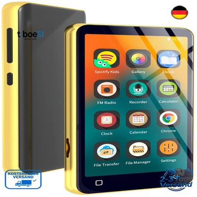 MP3 Player mit Bluetooth WLAN 4 Zoll Touchscreen HiFi Sound