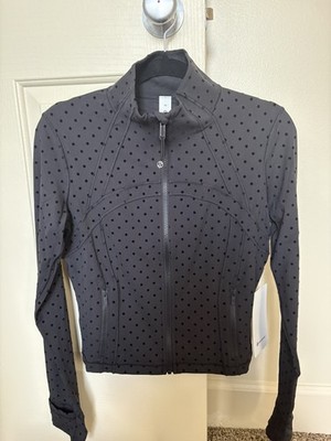 Lululemon Define Cropped Jacket Nulu *Flocked Polka Dot | eBay