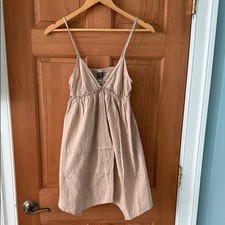 Wild Fable Size Extra Small XS Light Beige V-Neck Dress with Spaghetti Straps