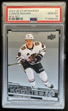 2023-24 Upper Deck NHL Star Rookies Box Connor Bedard Rookie RC #1 PSA 10