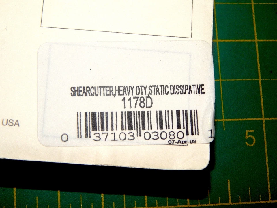 CORTADORA DE CIZALLA ANTIESTÁTICA DE ALTA RESISTENCIA XCELITE 1178D (PARA CABLE DE COBRE HASTA 14 AWG) Foto 4 de 4