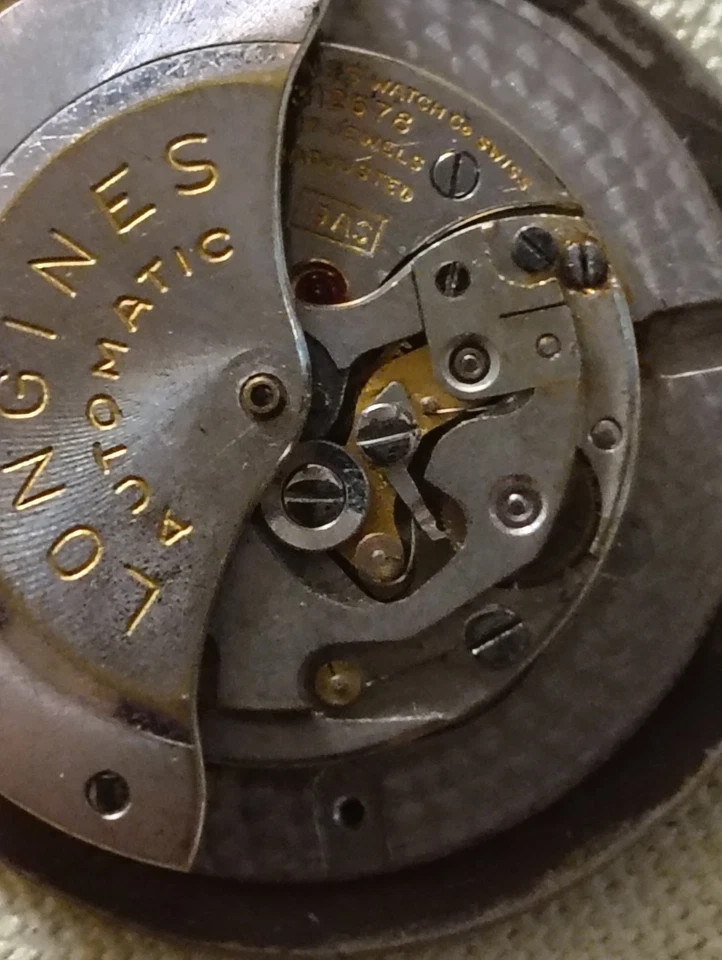 Vintage Longines Dial And 19AS Automatic Watch Movement Dial With Good Balance - Image 3 of 4