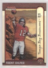 1999 Bowman Chrome Interstate Refractor 97/100 Trent Dilfer #14 3c7