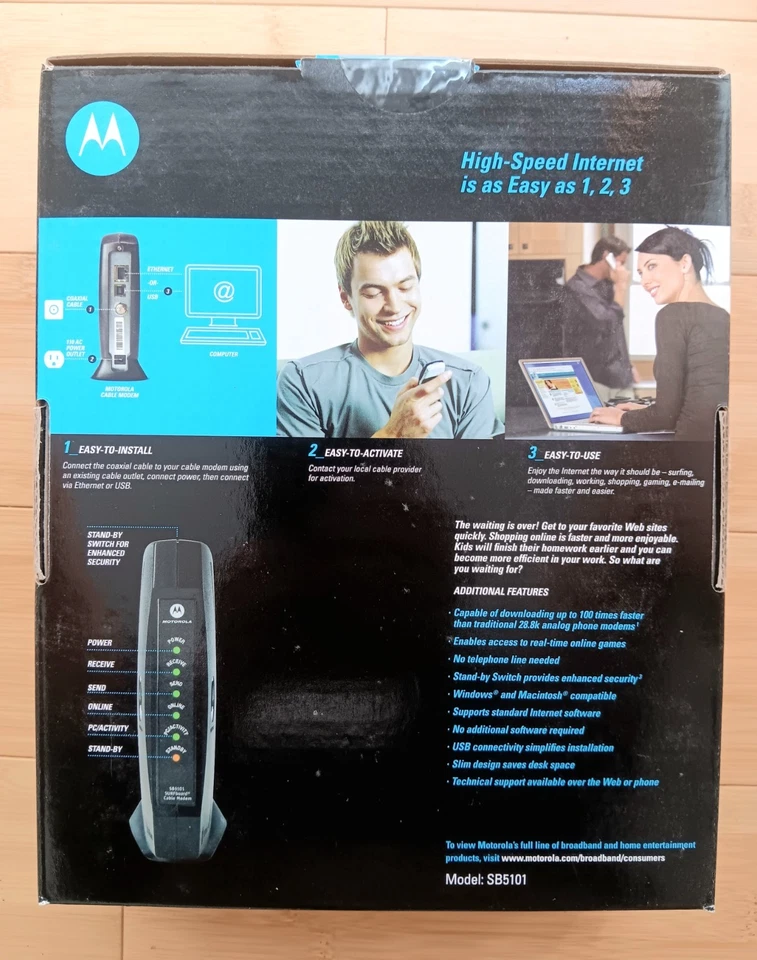 Motorola SURFboard SB5101 Cable Modem (Factory sealed) - Image 2 of 4