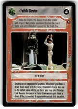Carta Mazzo Torneo Ufficiale Star Wars 1998 - F Servizio Fedele