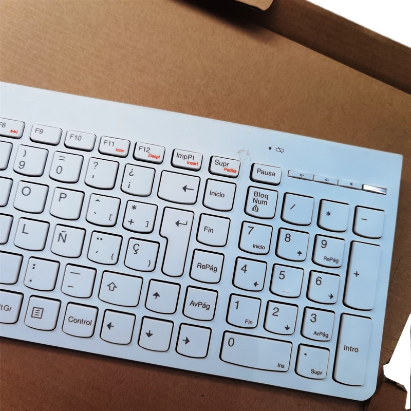 Spain layout white wireless keyboard for lenovo SK-8861 - Image 4 of 4