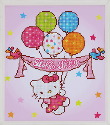 Vervaco Diamant Malset: Hello Kitty: mit Ballons