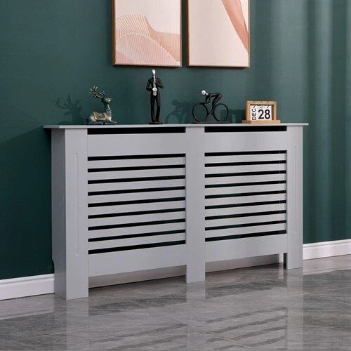 Furniture Maxi Modern Wooden Grill Cover Radiator Cover Grey