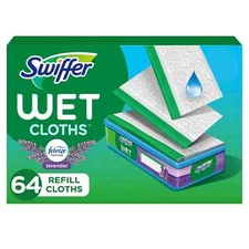 Swiffer Sweeper Wet Mopping Cloth Refills Lavender Scent 64 Count.