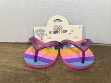 Build a Bear The Rainbow Collection Stripe Flip-Flops Shoes Build A Bear Rainbow