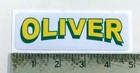 Vintage Oliver yellow/green sticker decal 4.7"x1.5"