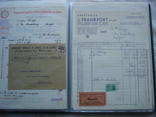 Papierfabricatie lot briefhoofden/facturen Belgische papierverwerkers - Afbeelding 9 van 24