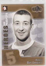 04/05 ITG...GUY LAPOINTE...HEROES AND PROSPECTS...CARD # 163...CANADIENS
