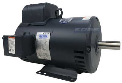 LEESON ELECTRIC MOTOR 132044 FOR AIR COMPRESSOR 7.5HP 1-PHASE 184T