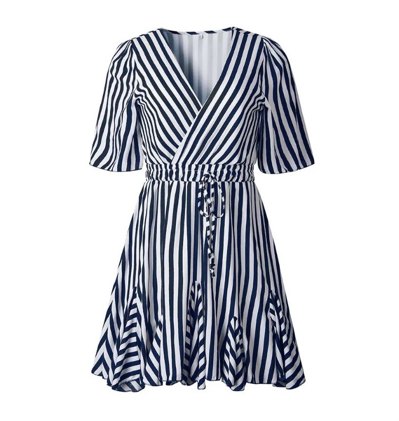 summer casual wrap dresses Women Summer Bohemian Floral Dress, Casual Wrap V Neck Ruffle Cap Sleeveless Belt Irregular Hem Maxi Sun Dress Trendy at Amazon Women's Clothing store