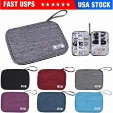 Travel Cable Organizer Pouch Electronic Accessories Carry Case Portable Bag