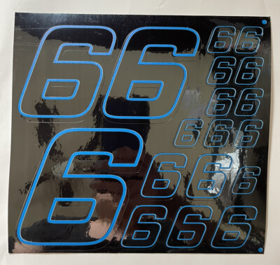 Discounted Chrome Black W/ Blue #6  R/c Box L