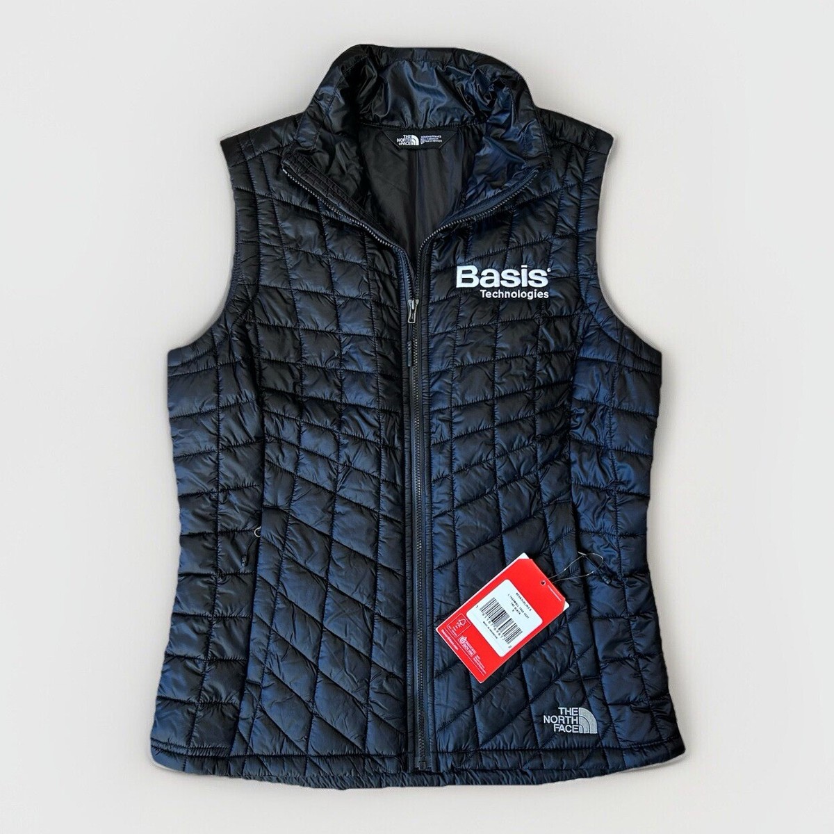 The North Face ThermoBall Trekker Black Vest Company Logo Women's