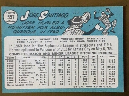 1965 Topps Baseball Singles - Pick Your Card -- 371 to 598 -- High Numbers - Picture 363 of 499